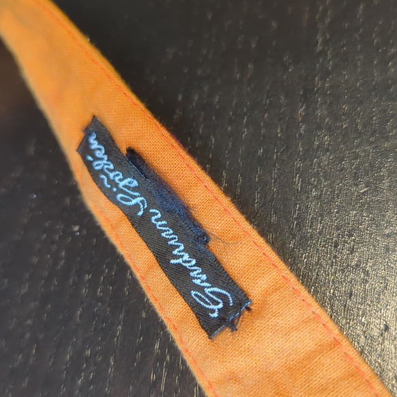 Embroidered double sided belt 2.6m wrap-around boho style orange Gudrun Sjoden - Picture 8 of 13